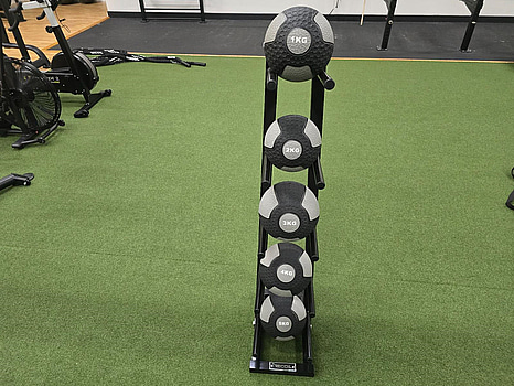 Medicinbolls-set 1-5kg med ställ