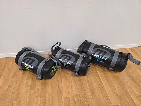 3 st. träningsbagar 10-20 kg
