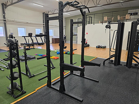 Half rack med vikthängare