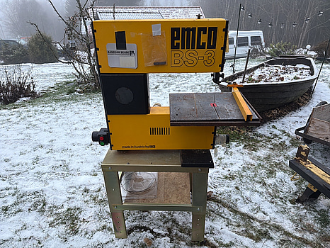 Bandsåg EMCO BS-3, stativ, extra blad