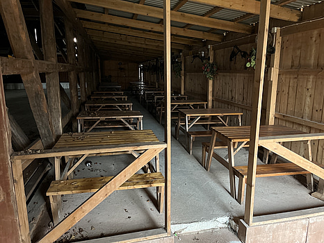 18 st picknickbord i trä – robusta