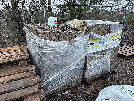 Lecasten, lecablock 2 pallar