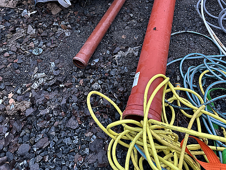 2 Säckar med rördelar