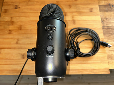 Mikrofon, Blue USB, svart, justerbart fäste