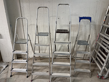 4 st aluminiumstegar