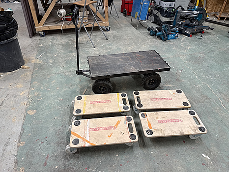 Materialvagn & rullbrödor