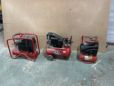 3 st luftkonpressorer