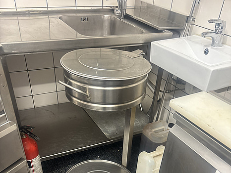 Sophållare rostfritt.