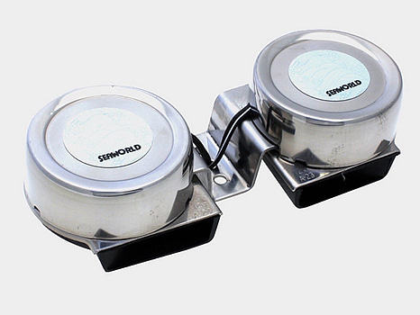 2 st. Signalhorn båt 12 V, ISO 9001