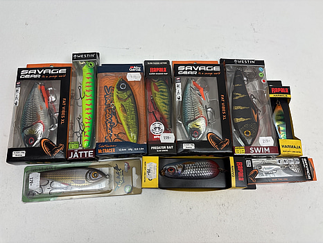 Parti med fiskedrag. Ord. pris inkl. moms: ca 1350 kr.