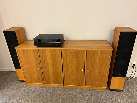 2 st. Högtalare Snell E5 Tower inkl. mottagare Yamaha HTR-2071