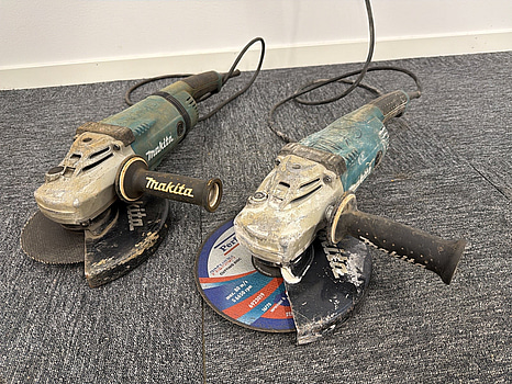 2 st vinkelslip Makita