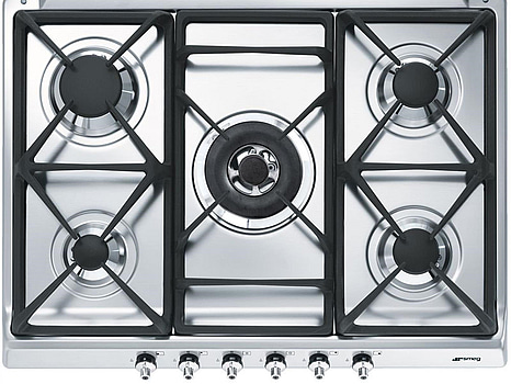 Gashäll Smeg 70/75 cm Rostfritt stål Classic SE70SGH-5