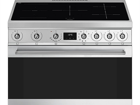 Induktionsspis Smeg 90x60 cm Rostfritt stål Classic C9IMX2