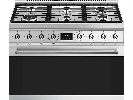 Gasspis Smeg 90x60 cm Elektrisk ugn Rostfritt stål Classic C9GMX2