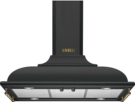 Köksfläkt Smeg Frihängande 900 mm, Antracit Cortina KCI19AOE