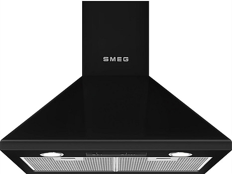 Köksfläkt Smeg Väggmonterad 600 mm Svart Victoria KSED65NEE