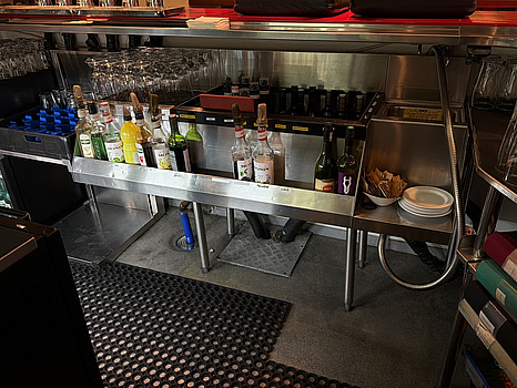 Barstation, Perlick, rostfri