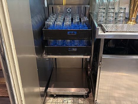 Glasvagn, rostfritt stål, Electrolux