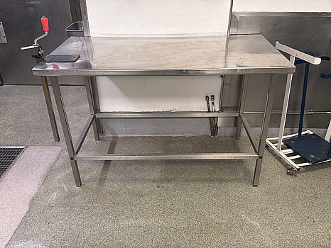 Arbetsbänk rostfri, 140x70 cm