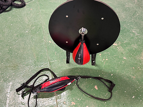 Päronboll med väggstativ, Nordic Fighter, samt speedball, Brute