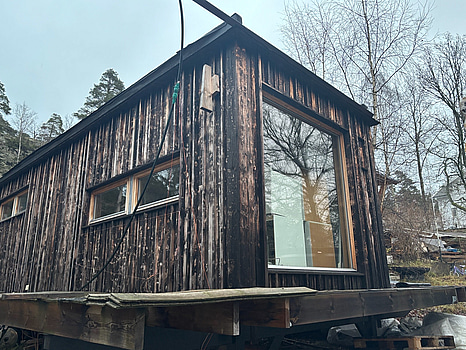 Bod iordninggjord som komplementsbyggnad