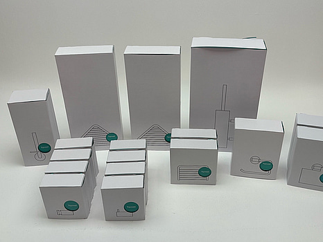 Parti med badrumstillbehör Tapwell, Ascot grey