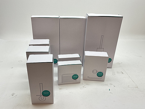 Parti med badrumstillbehör, Tapwell, Ascot grey