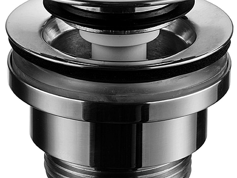 2 st. Bottenventil Tapwell 74400 Universal Pop-up, borstad krom