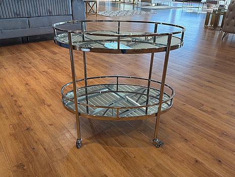 Drinkvagn med spegelglas