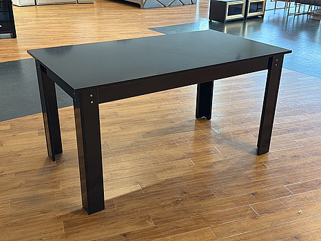 Matbord, svart, 150x85 cm