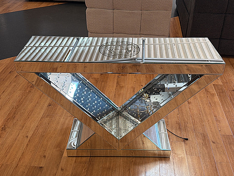 Avlastnings-/ spegelbord i spegelglas