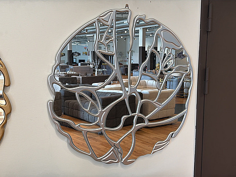 Spegel, silver, ∅ 90 cm