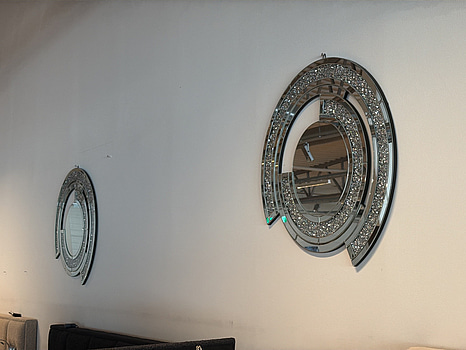 2 st speglar, ∅ 90 cm