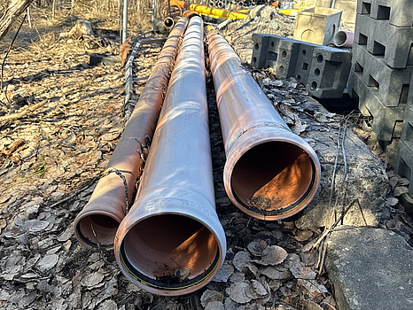 Parti markrör i olika dimensioner