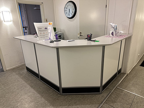 Receptionsdisk ifrån välkända Edsbyn kontorsmaterial.