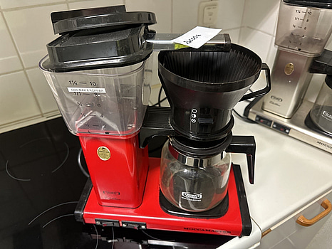 Kaffebryggare, Moccamaster, Clubline, AutoOff, röd