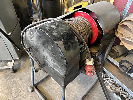 Vinsch monterad på rambänk