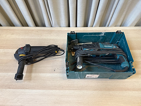 Borrhammare Makita & vinkelkap Cat