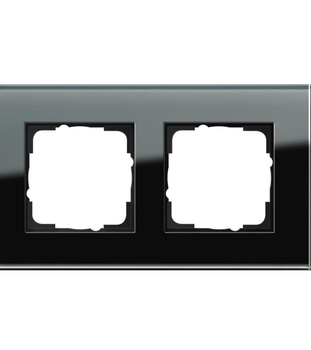 10 st. Täckram 2-facks Gira, Esprit, glas svart