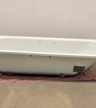 BADKAR GBG, INBYGGNAD 2945, 170X70 CM, MED GLAZEPLUS, HÅL FÖR HANDTAG OCH BRÄDDAVLOPP