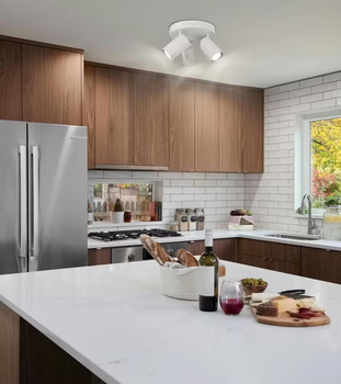 4 ST. TAKLAMPA GELIA ÄLÖ RONDELL 3 SPOT VIT