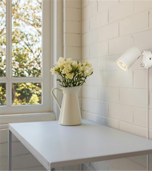 4 ST. VÄGGLAMPA SÖDERÖRA DIMBAR VÄGGLAMPA VIT