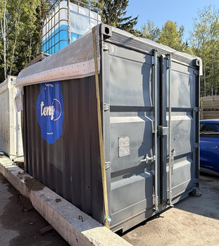 10 fots isolerad container | Öppningsbar lucka