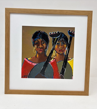 Tavla i ram signerad: ”Joaquin Ramos Alargn” (2021)