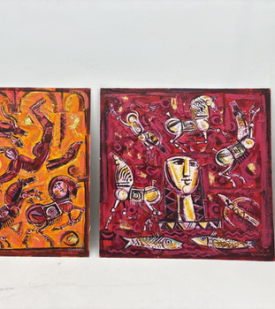 2 st Tavlor av Wandavi