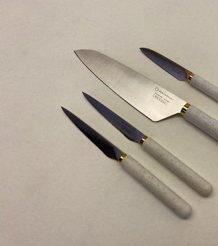Knivset 4-delar Bon Centuri, Marble white