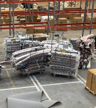 Stort parti nya mattor