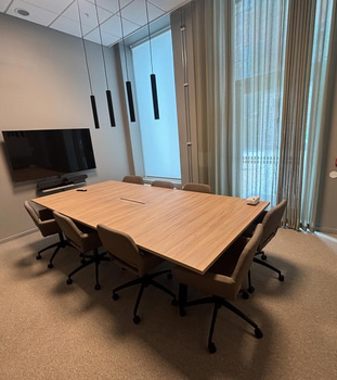 Konferensgrupp inklusive skärm