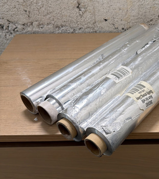 Aluminiumfolie, 4 rullar, 0,45 x 150 m, 14 my